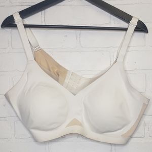 Honeylove Crossover White Bra
